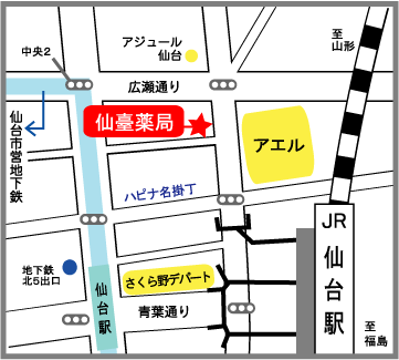 仙台薬局地図